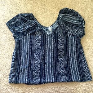 Mudd peasant style top